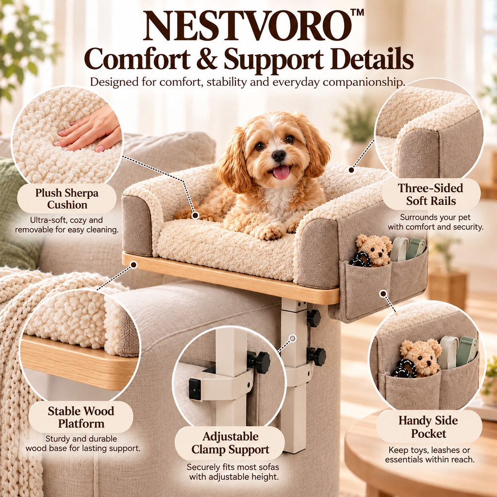 NESTVORO™ BreezeNest Indoor-Outdoor Elevated Pet Lounger