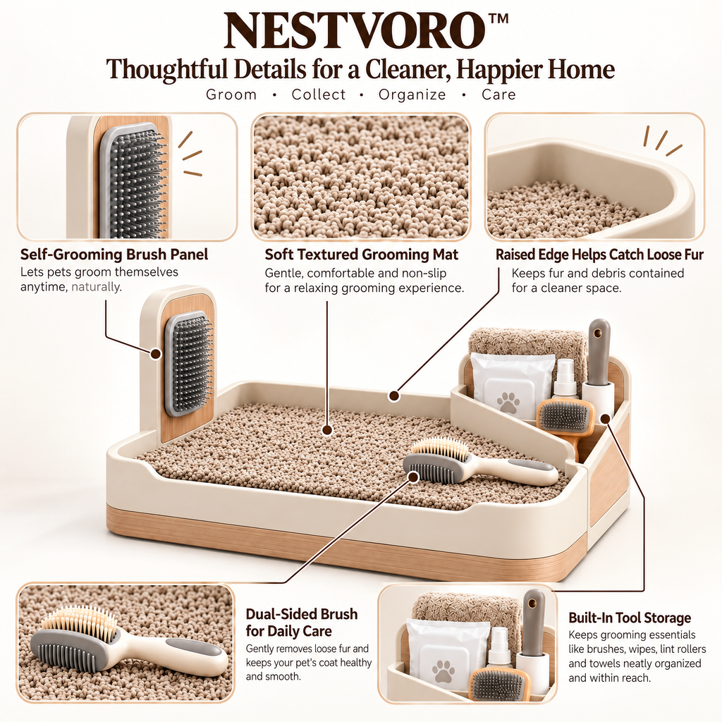 NESTVORO™ FurNest Home Pet Grooming Station