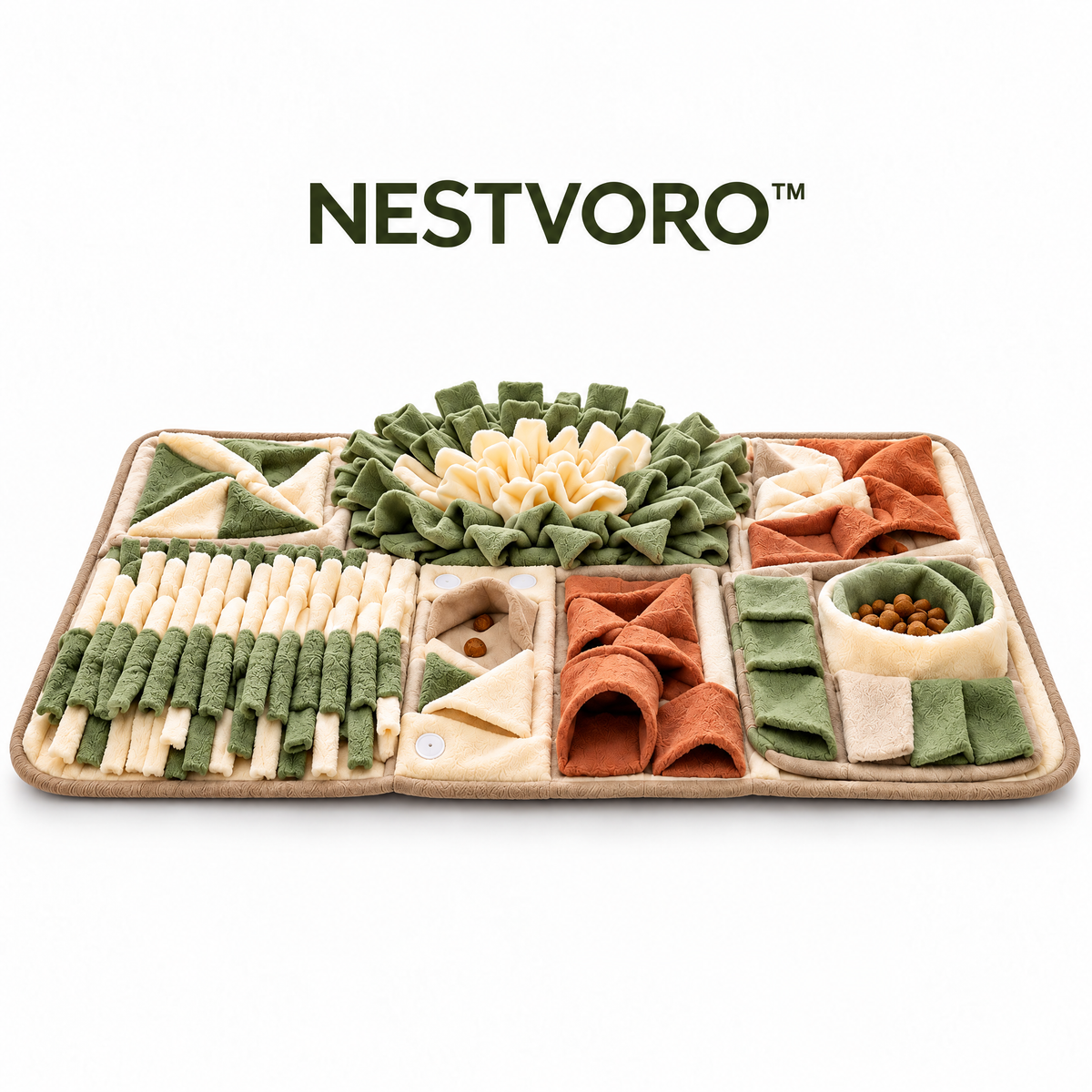 NESTVORO™ SniffGarden Modular Pet Enrichment Mat