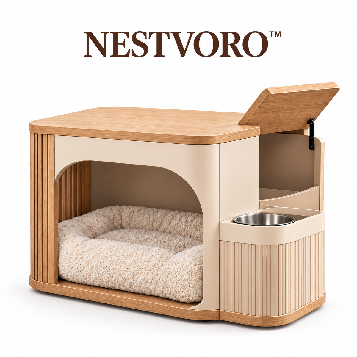 NESTVORO™ SideNest Pet Companion Side Table