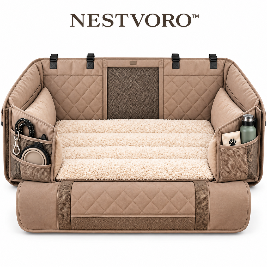 NESTVORO™ RoadNest Backseat Pet Travel Retreat