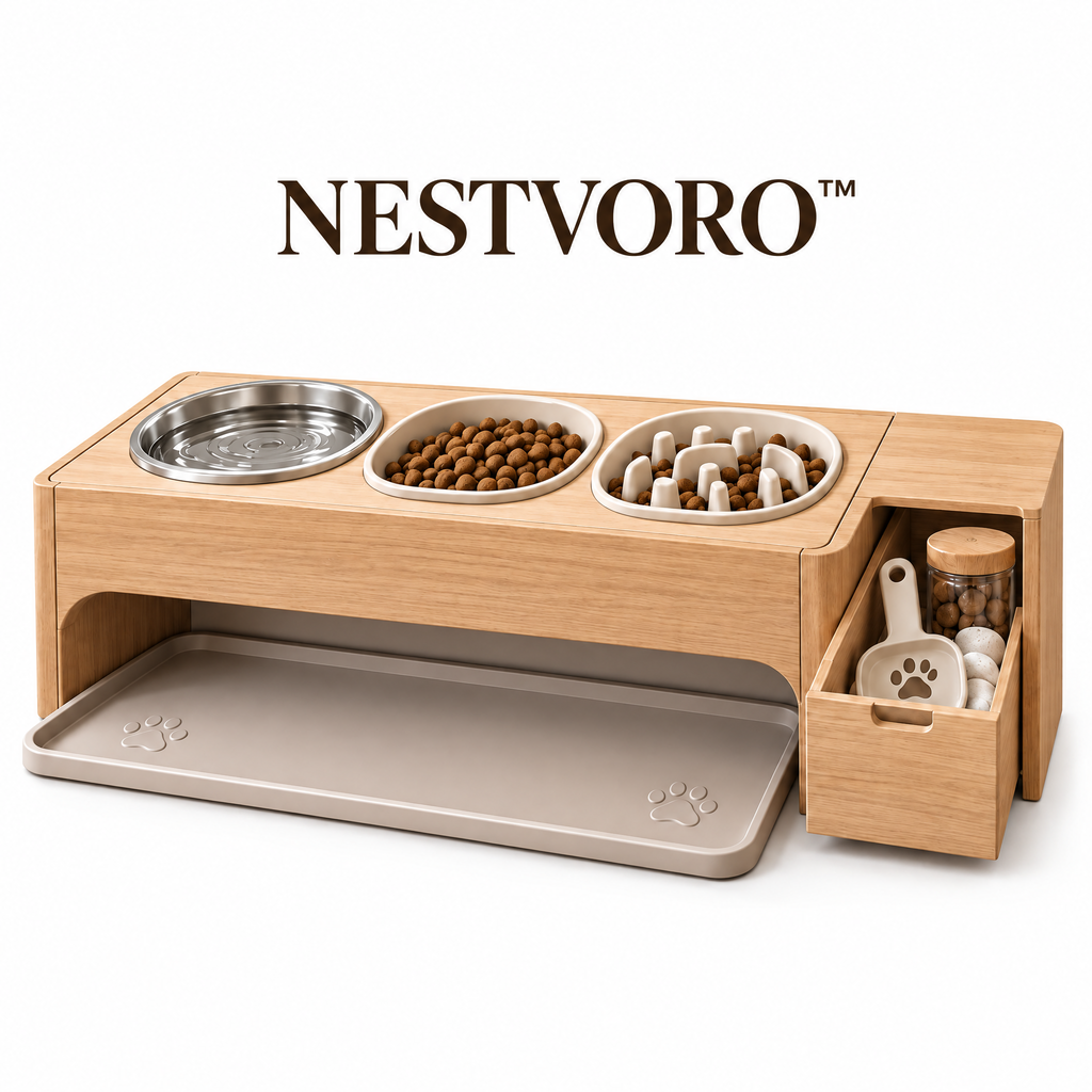 NESTVORO™ DineNest Integrated Pet Feeding Station