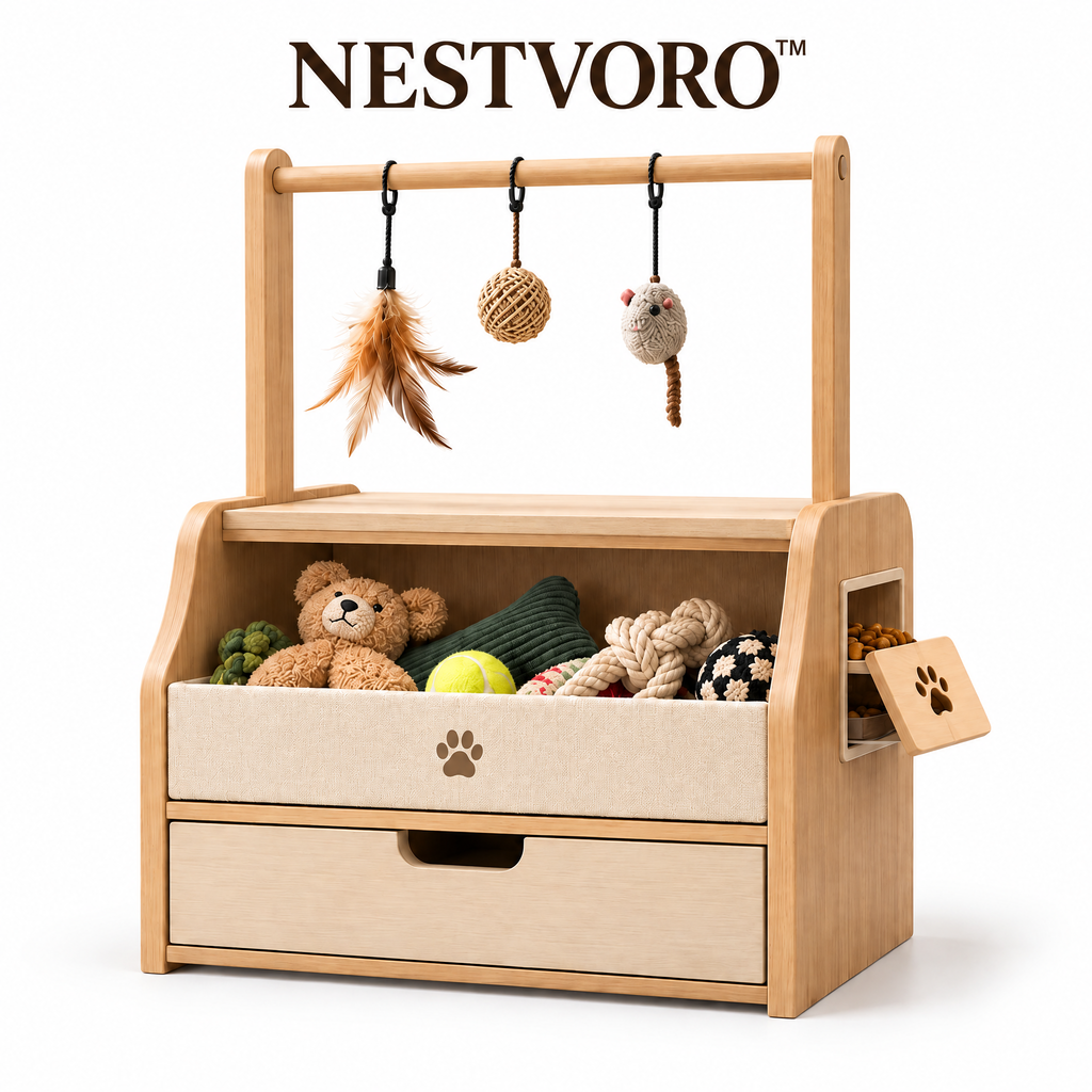 NESTVORO™ PlayNest Pet Toy Rotation & Activity Station