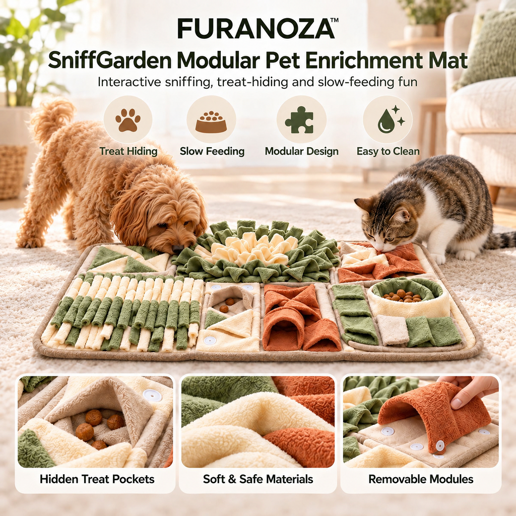 FURANOZA™ SniffGarden Modular Pet Enrichment Mat
